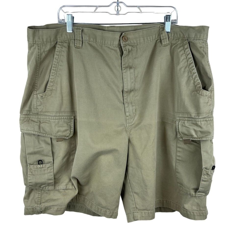 King Size Cargo Shorts Mens 46 Beige Relaxed Fit Outdoor‎ Hiking Casual Utility